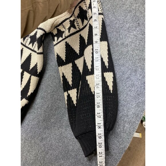 CHRIS TRIOLA Wearable Art Handmade Sweater Coat Size 2 Animal Print Made In USA - Picture 12 of 15